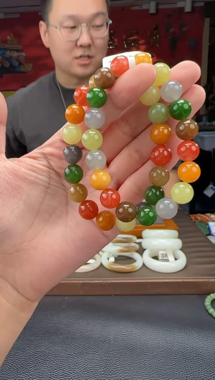手串未镶嵌和田玉多宝单圈手串多样性发货拍一发一