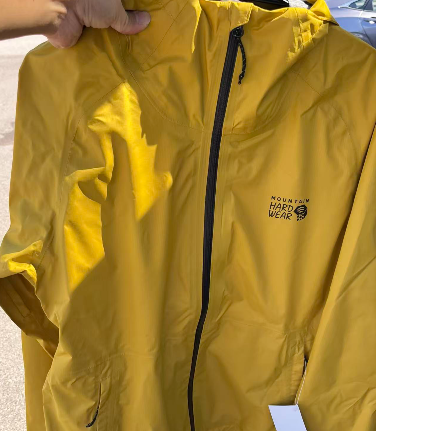 Mountain hardwear/山浩男士防水连帽冲锋衣M码