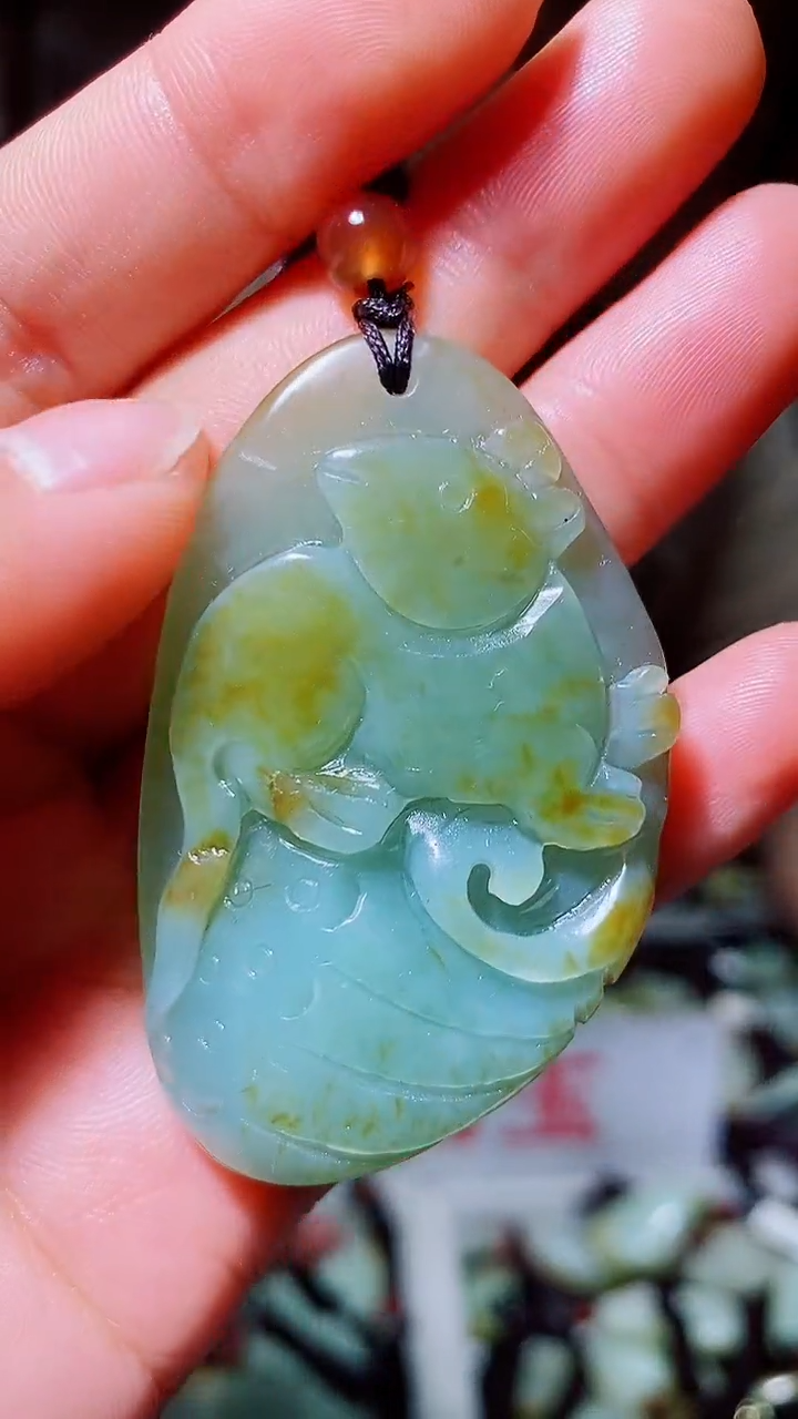 和田玉未镶嵌挂件1