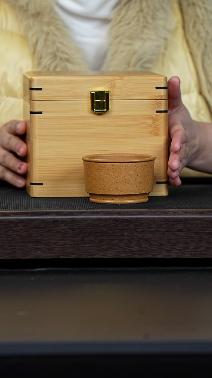 【闪购商品】紫砂茶壶老宕口黄金段盒子福利+黄金段马蹄杯