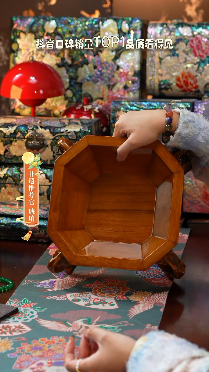 闪购商品螺钿漆器首饰盒