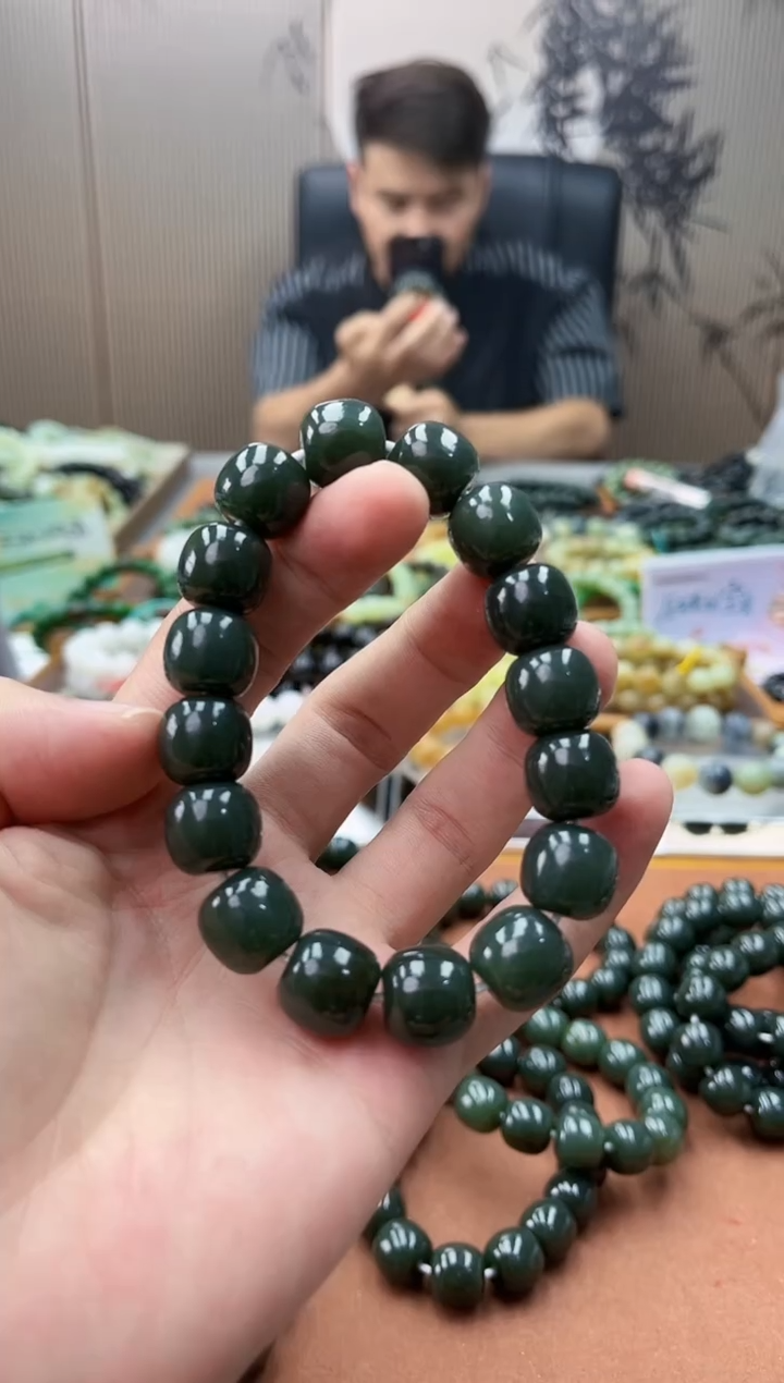 手链未镶嵌和田玉纯天然新疆且末蓝14