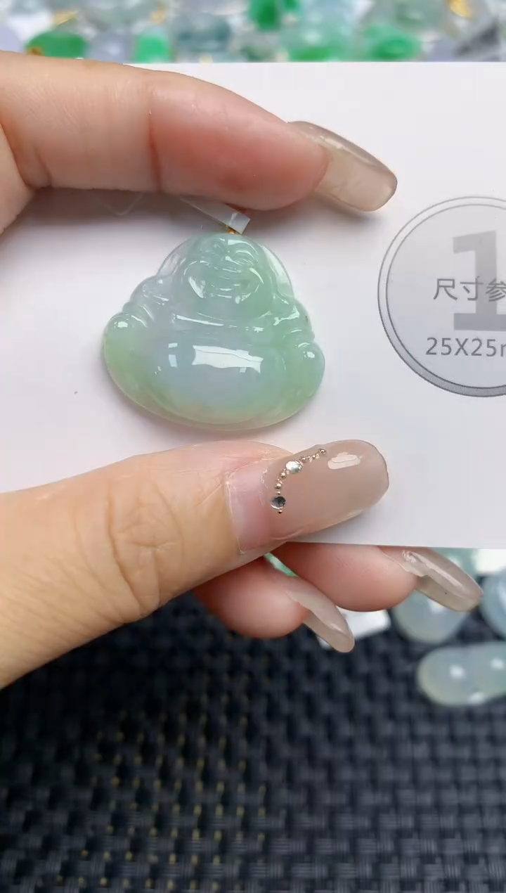 颈饰18K金镶嵌翡翠天然缅甸A货翡翠百元以上9元证书费自理