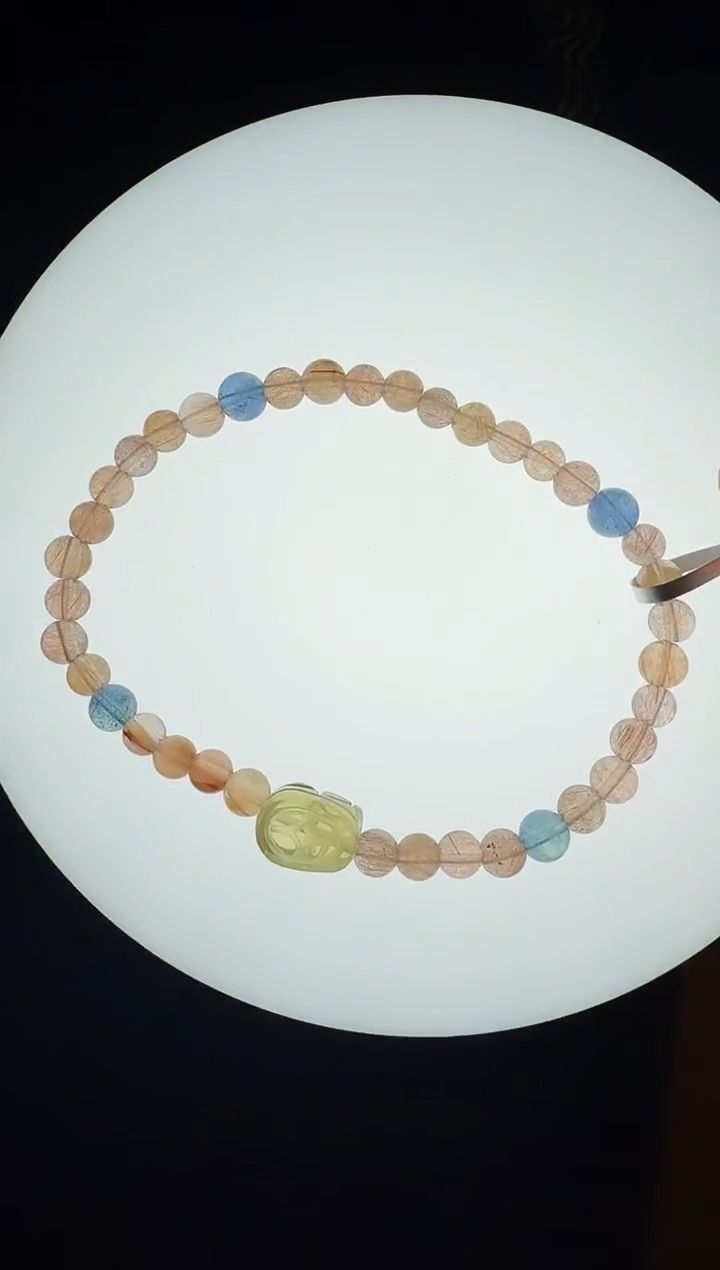 未镶嵌手链水晶村0389 约4mm