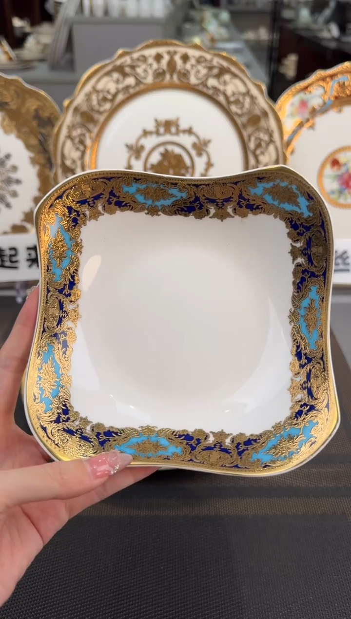 【闪购商品】瓷片6英寸方形沙拉碗福利价2个