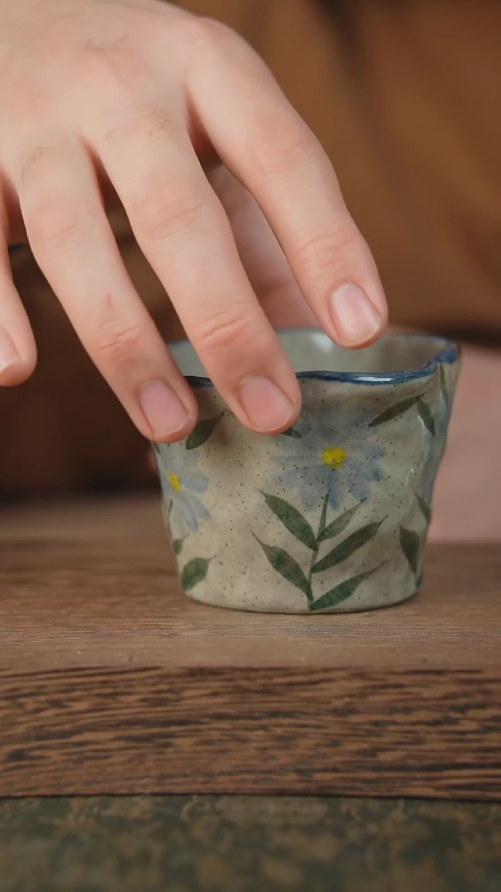 【闪购商品】杯子泥垚手作 景德镇手工手绘器物