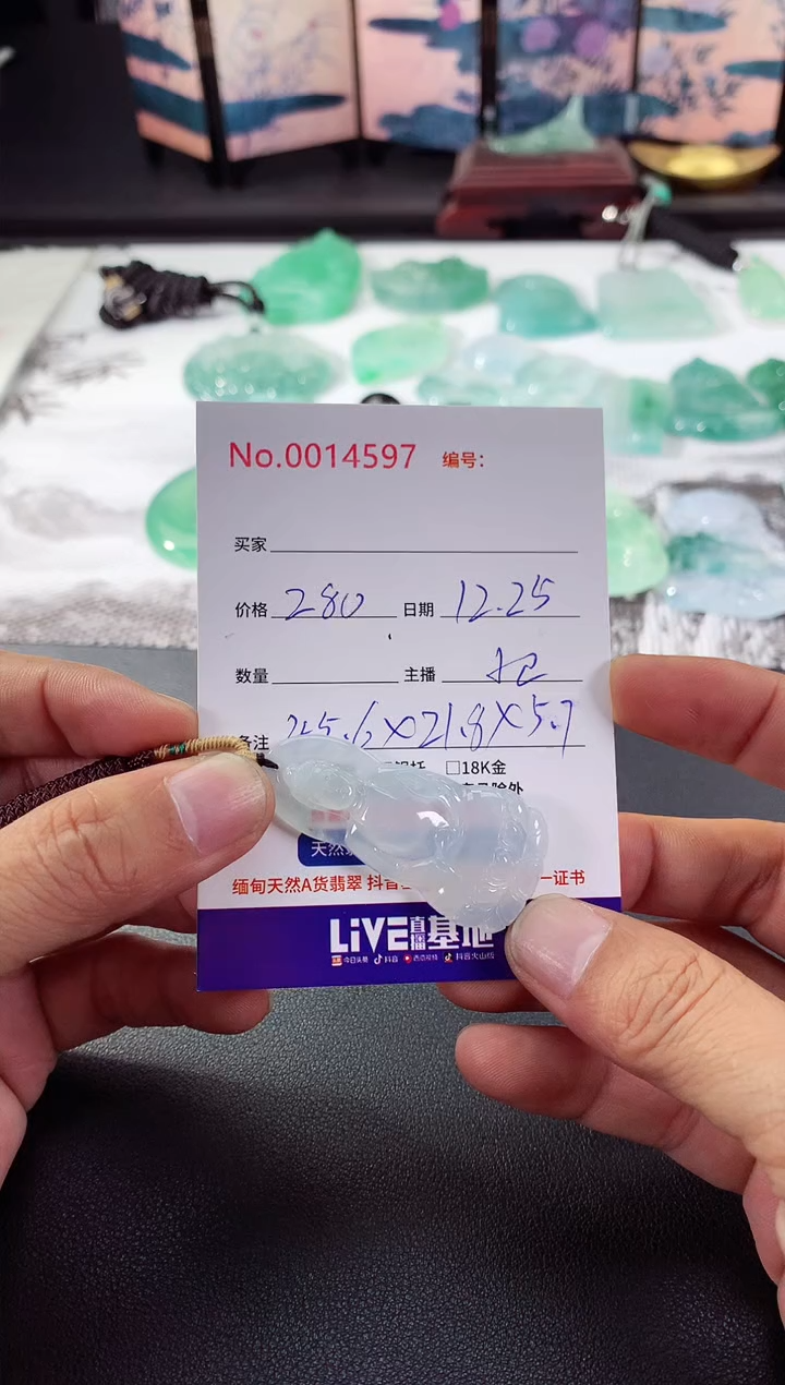 颈饰未镶嵌翡翠素衣