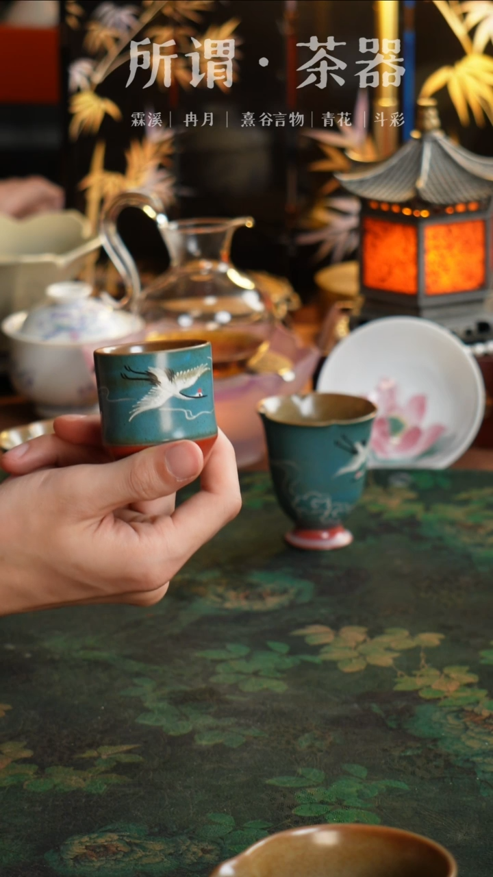 仙鹤直筒杯子杯子