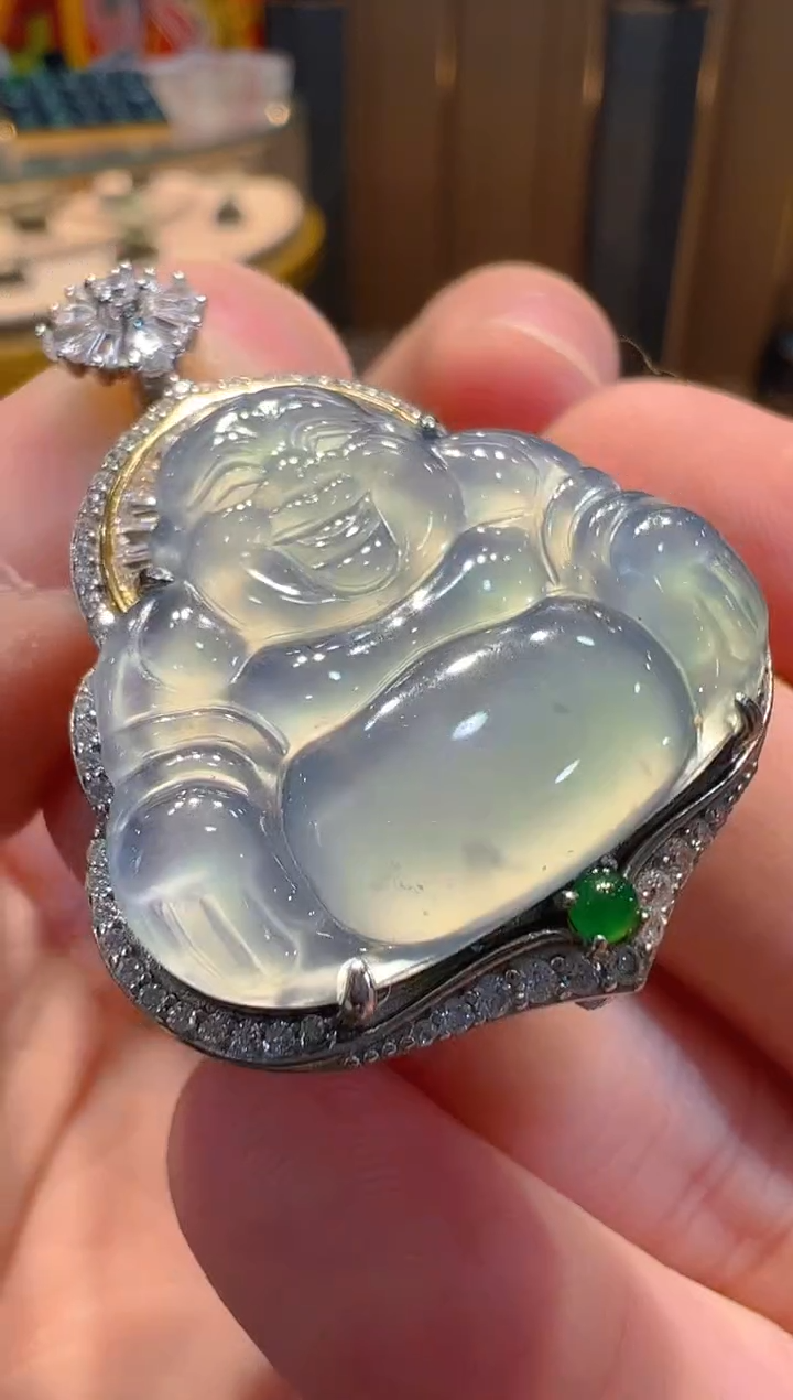 【闪购商品】翡翠吊坠(不含链)银S925镶嵌多样性发货一件