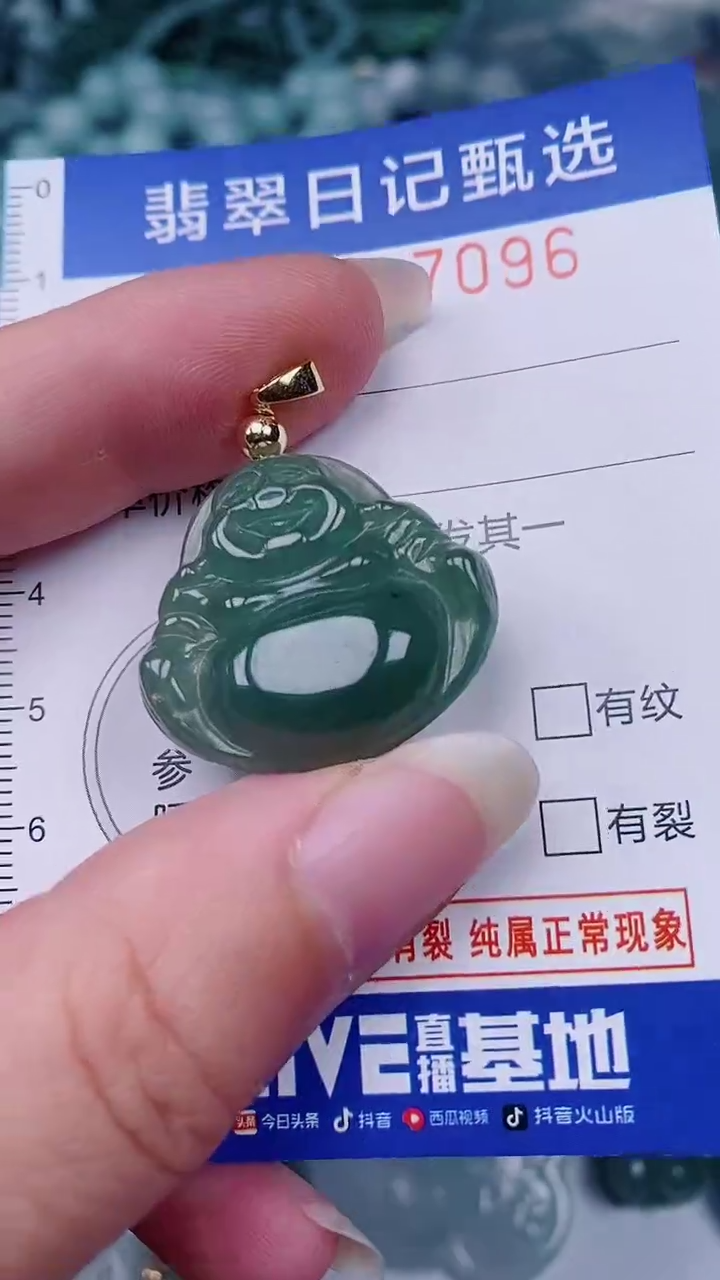 翡翠未镶嵌颈饰00007096