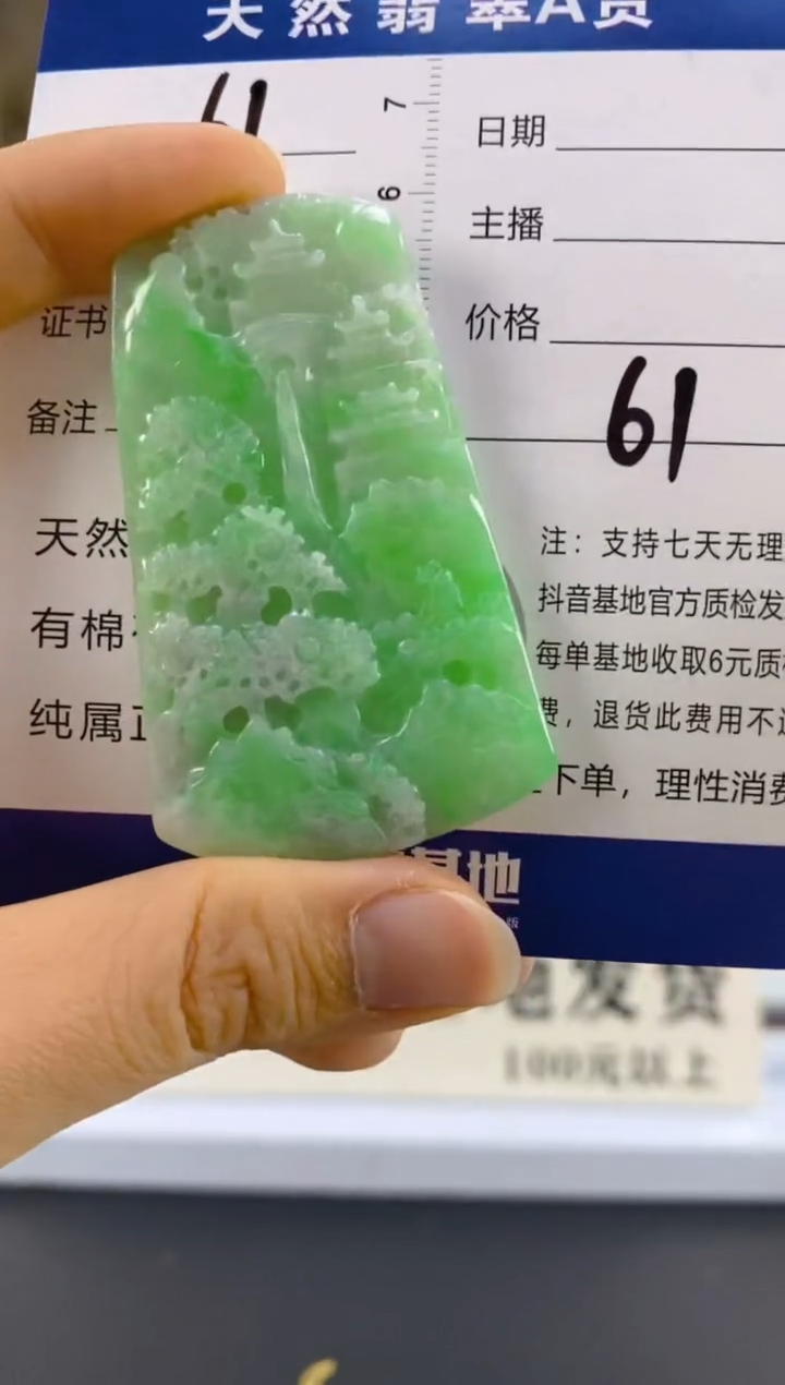 【闪购商品】翡翠颈饰未镶嵌天然A货翡翠