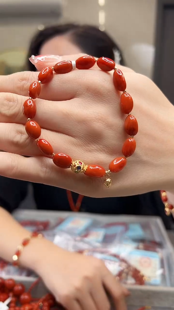 【闪购商品】南红玛瑙手串未镶嵌/18K金设计款