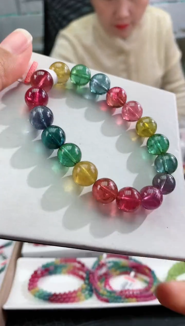 【闪购商品】碧玺手串未镶嵌多样性发一条