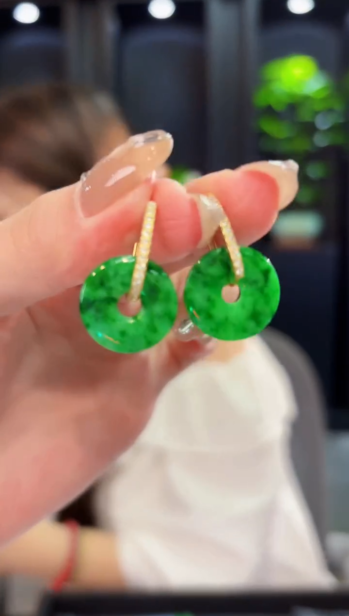 翡翠未镶嵌耳饰 含大耳包/多样性发货/一对