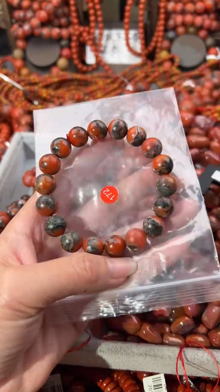 南红玛瑙未镶嵌手串11+