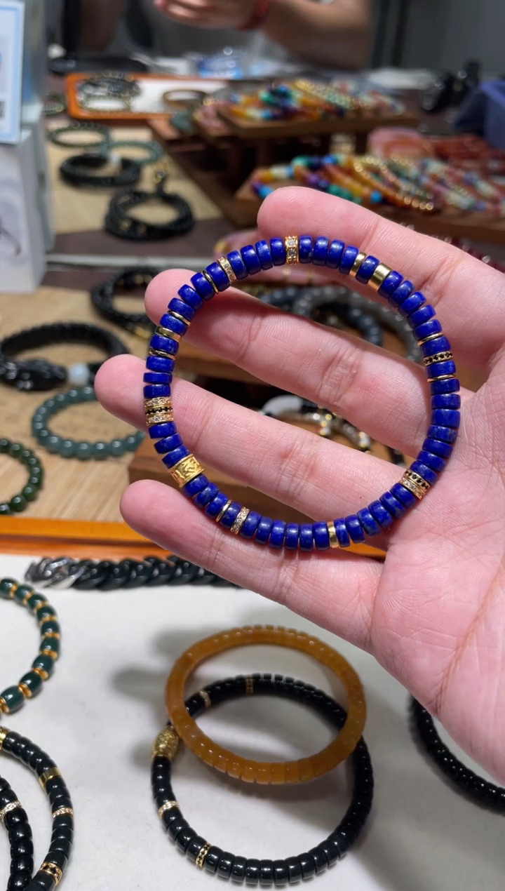 未镶嵌青金石手串6mm青金试手串设计款