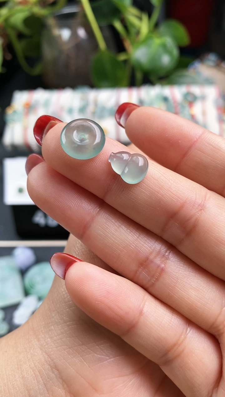 【闪购商品】翡翠戒指未镶嵌平安扣+葫芦