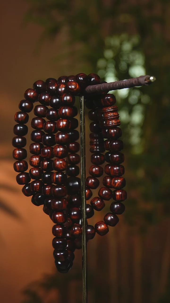 【闪购商品】黄花梨/降香黄檀手串/手链海南黄花梨9mm*108老型