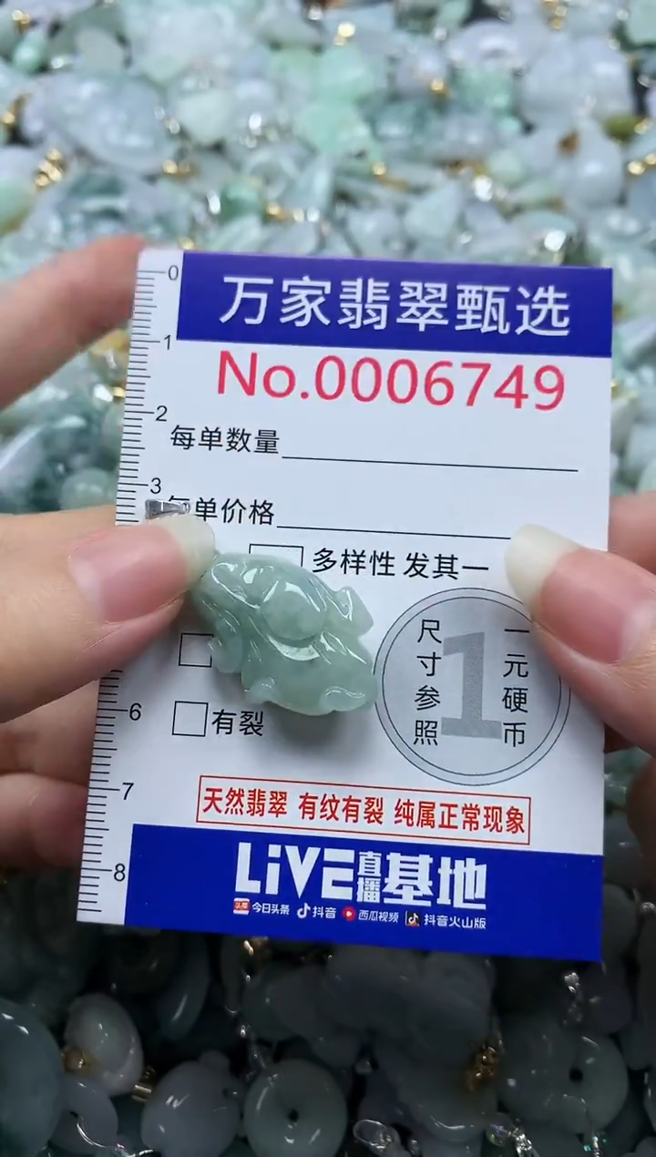 吊坠(不含链)未镶嵌翡翠6749