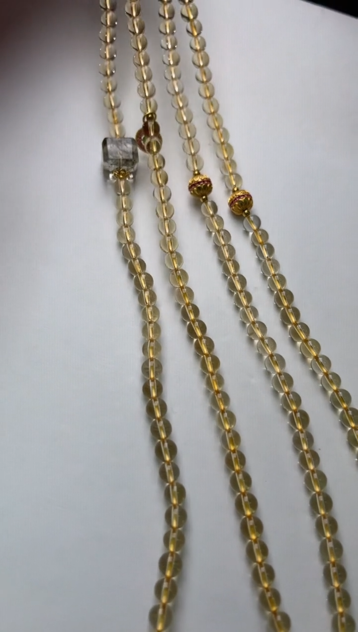 【闪购商品】水晶手串未镶嵌绿碧发矩辉多圈手串多样性发一Z20100