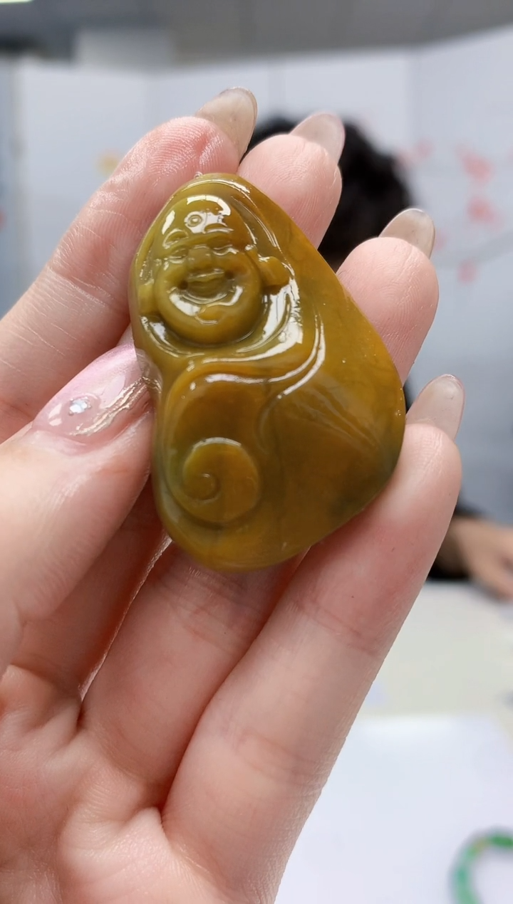 【闪购商品】定制翡翠未镶嵌5145jw-毛货挂件99