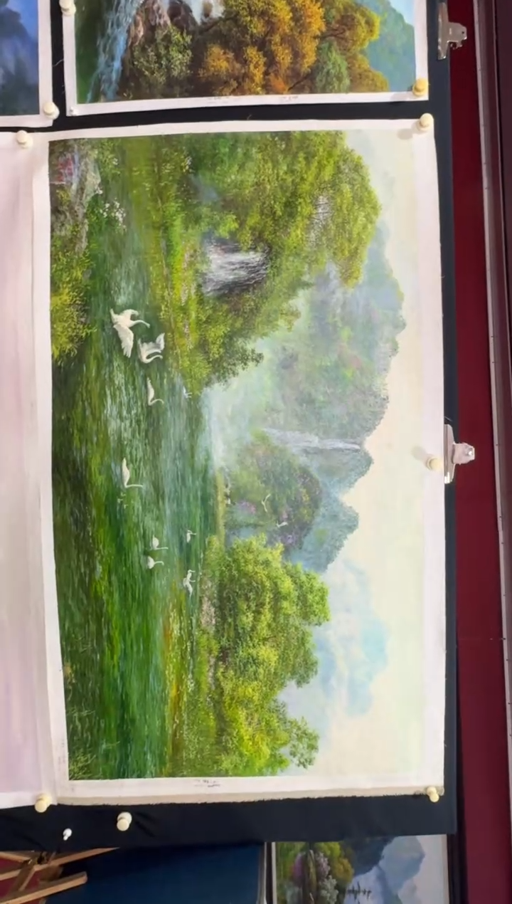 朝鲜油画+定制外框