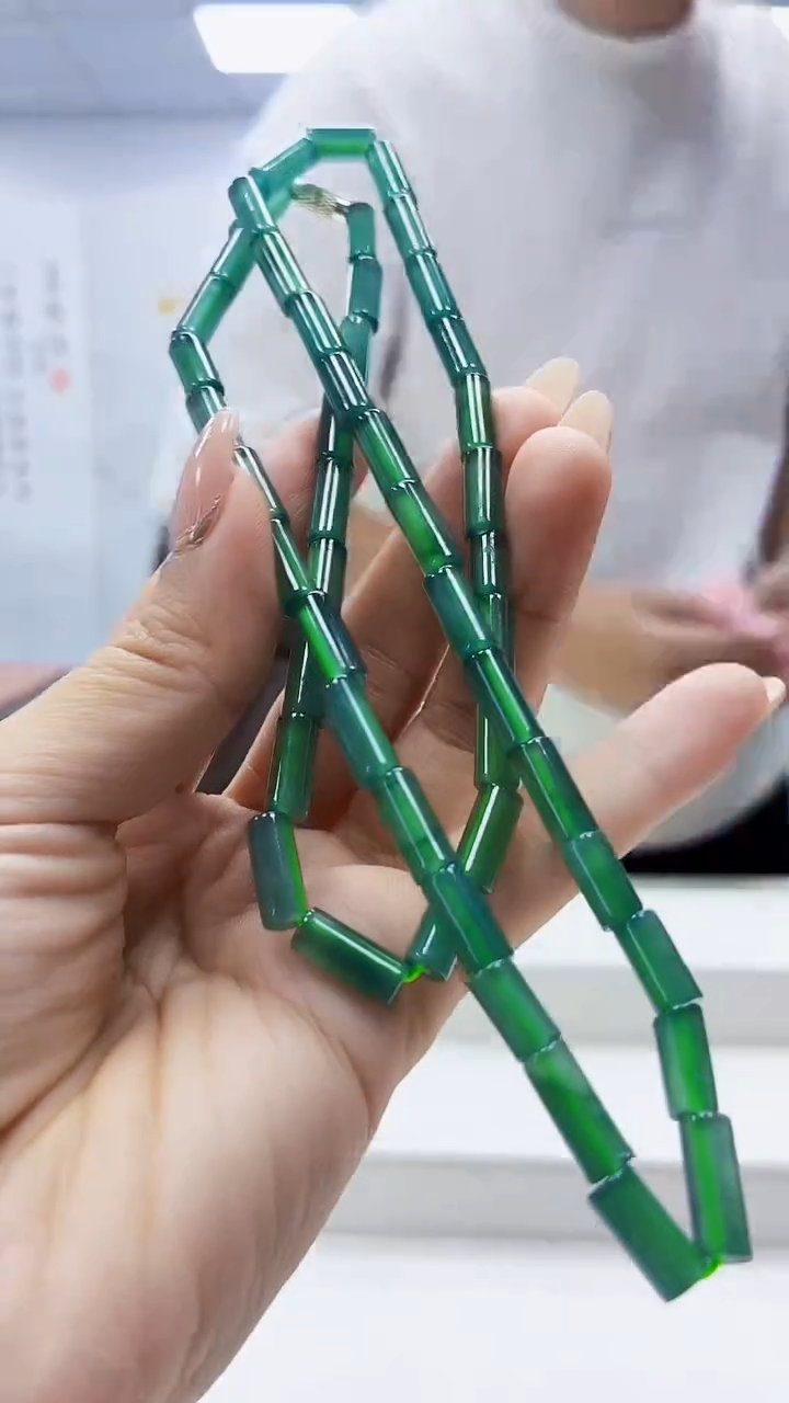 未镶嵌定制翡翠4917ty-毛货珠链74