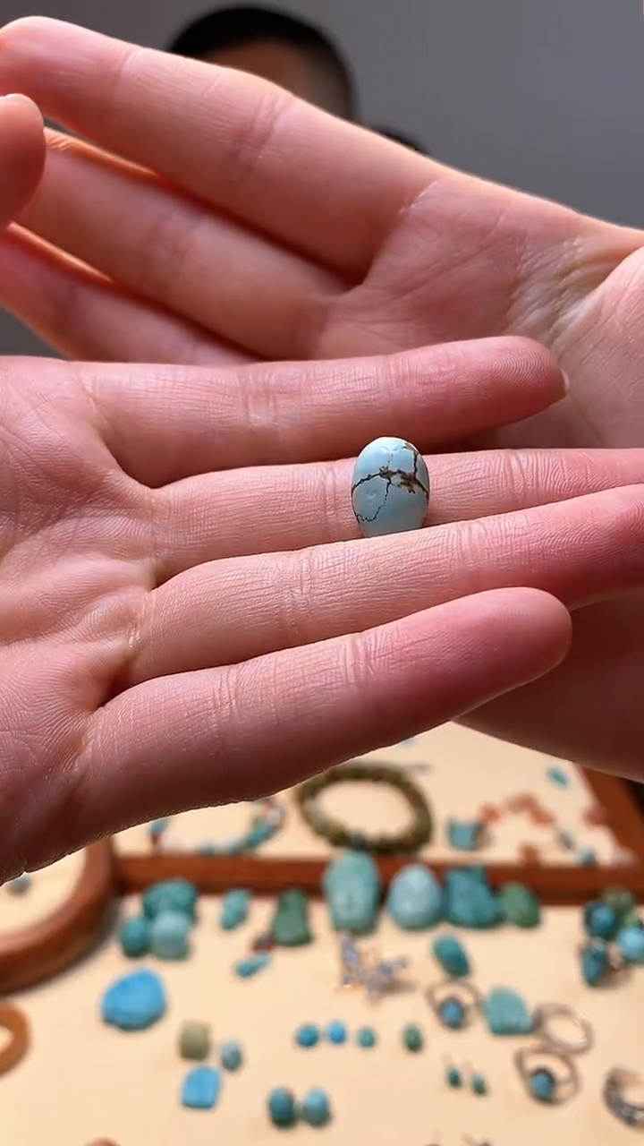 【闪购商品】绿松石简约未镶嵌绿松石小豆子