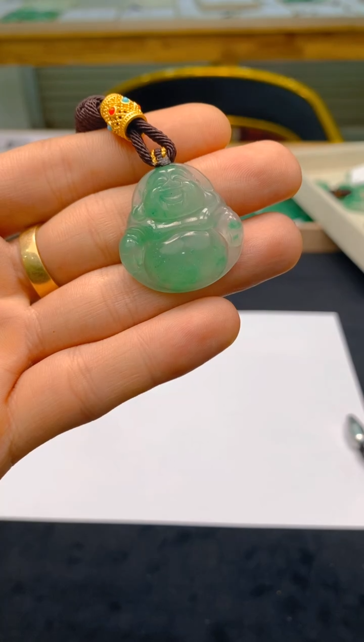 【闪购商品】石英质玉颈饰未镶嵌冰美人非洲翠76