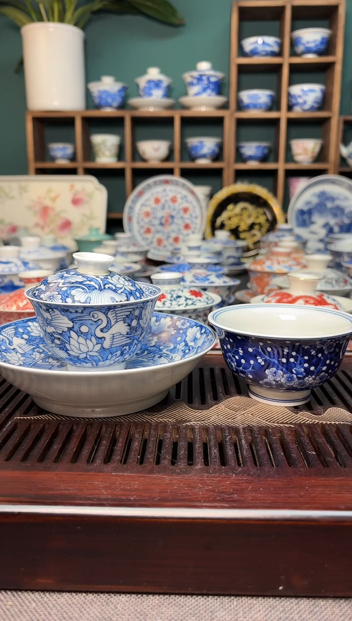 【闪购商品】景德镇七承堂二才盖碗+主人杯