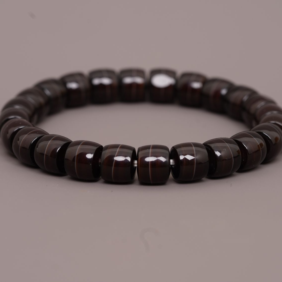 9*10直切老型全糖色经典细线一线药师玛瑙手串