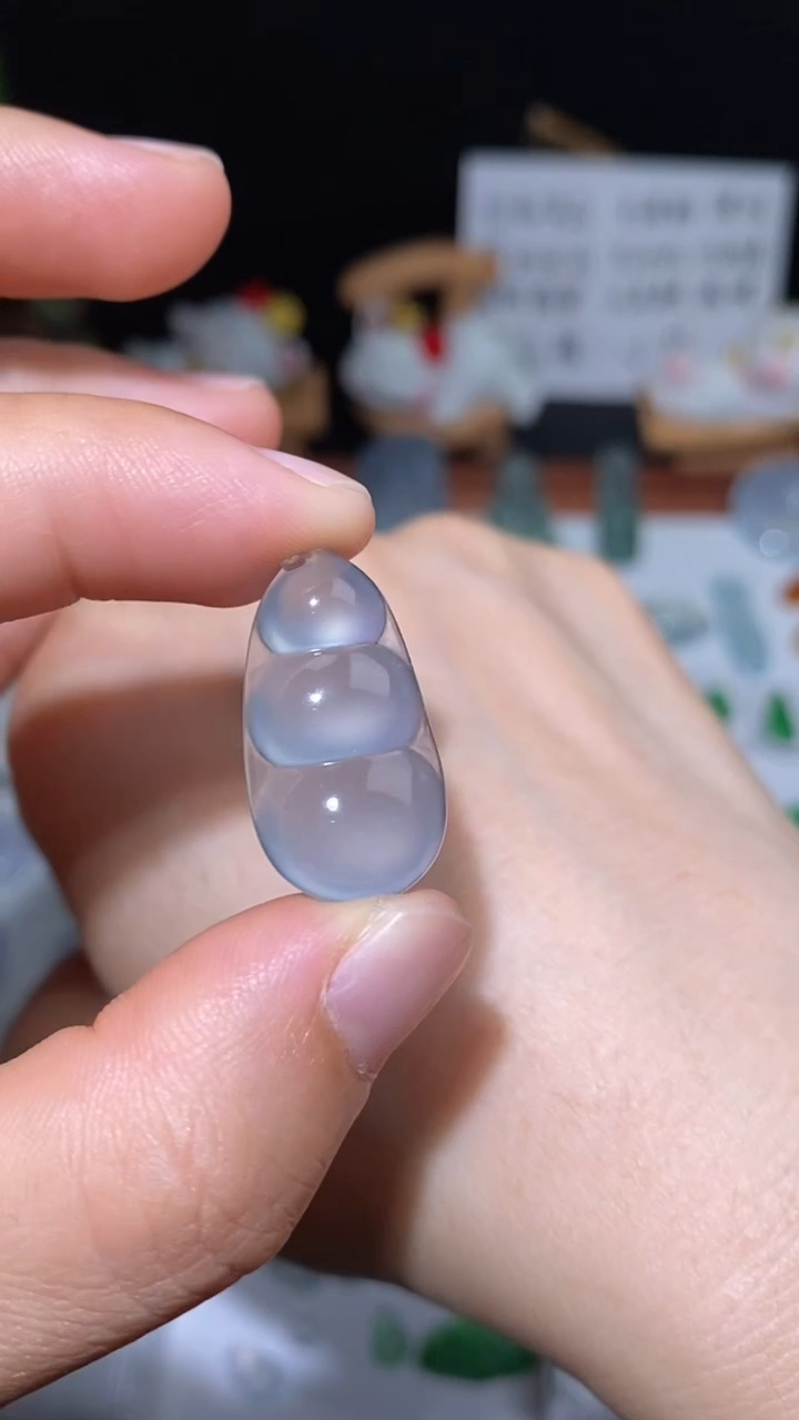 未镶嵌定制翡翠福豆