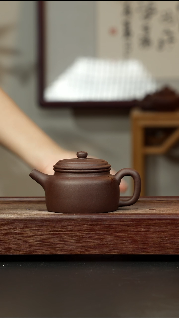 紫砂茶壶老紫泥 大亨德钟