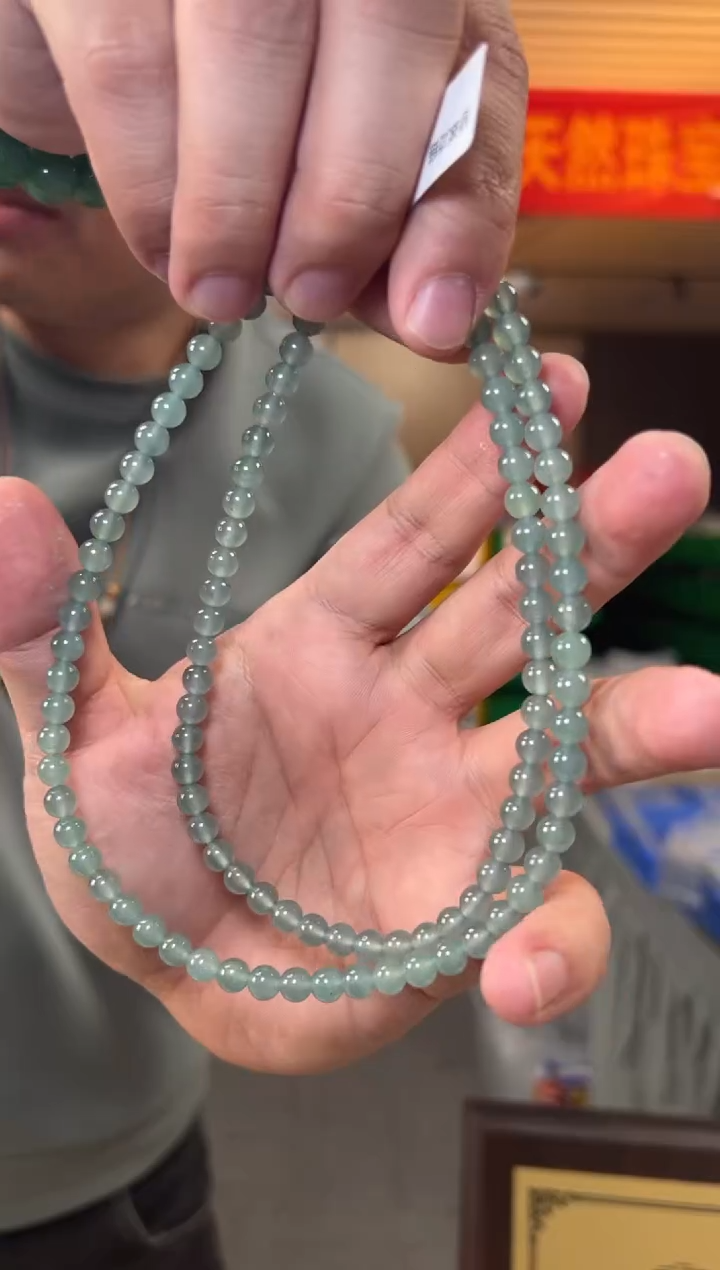 【闪购商品】翡翠项链未镶嵌约6mm翡翠项链