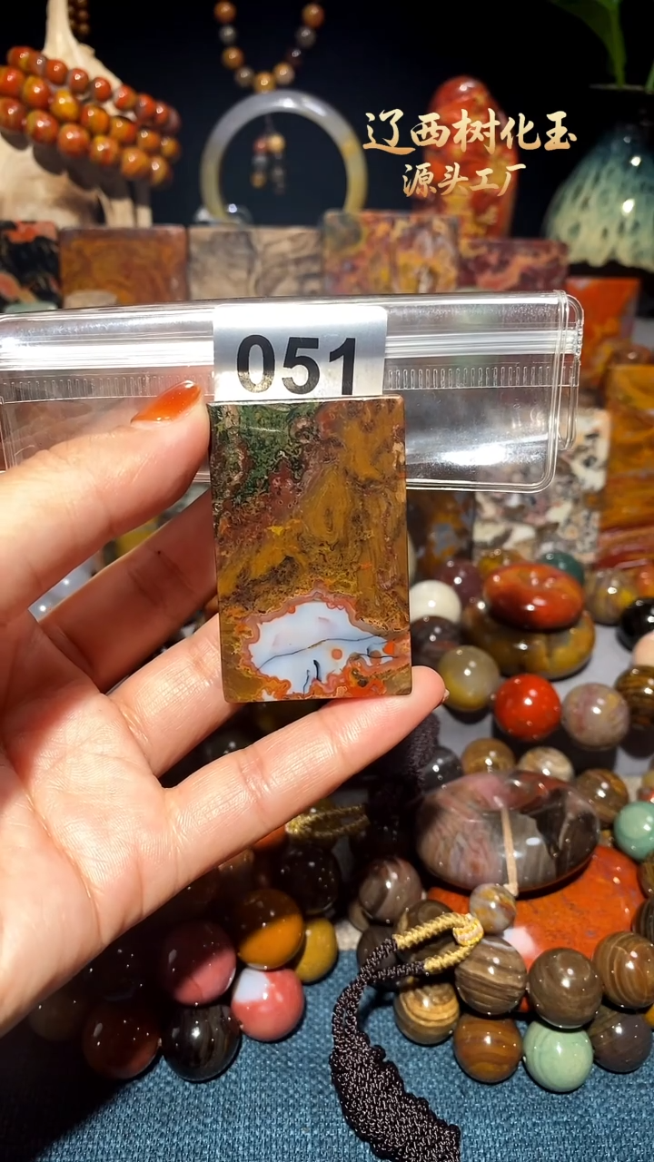 未镶嵌-硅化玉天然北票硅化玉吊坠