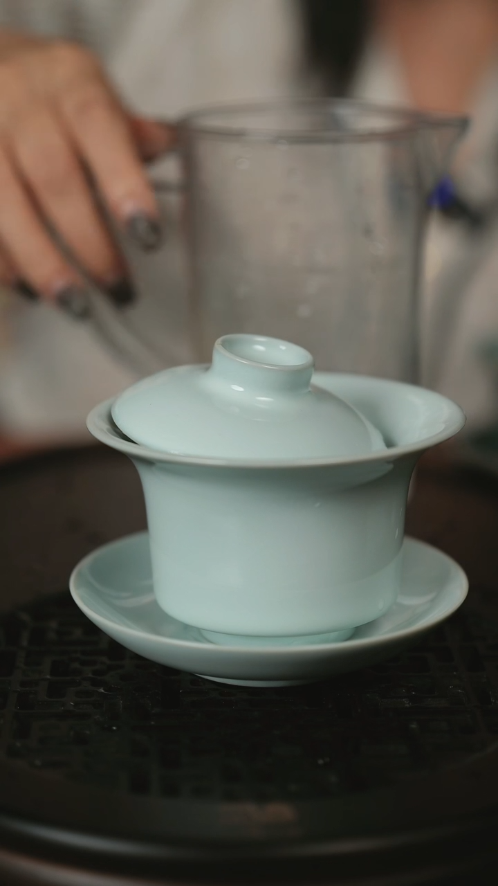 杯原产地原矿釉汝瓷微瑕