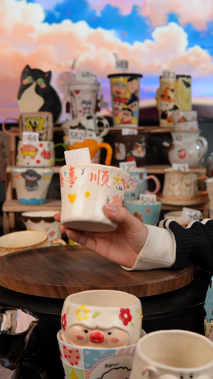 陶瓷双饮款景德镇手工陶瓷