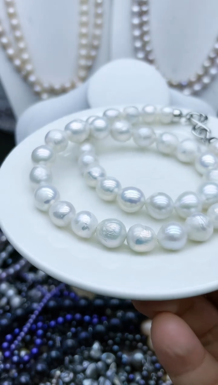 【闪购商品】淡水珍珠颈饰钛钢2