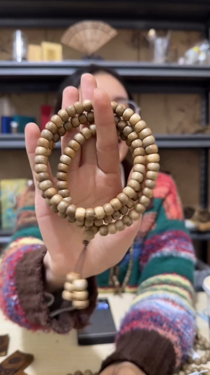 【闪购商品】沉香手串马来西亚鼓珠多圈手串多样性发一条卡8