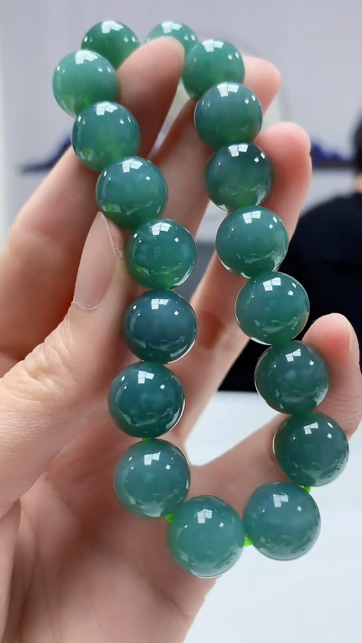 【闪购商品】定制翡翠未镶嵌4917zm-毛货手串253