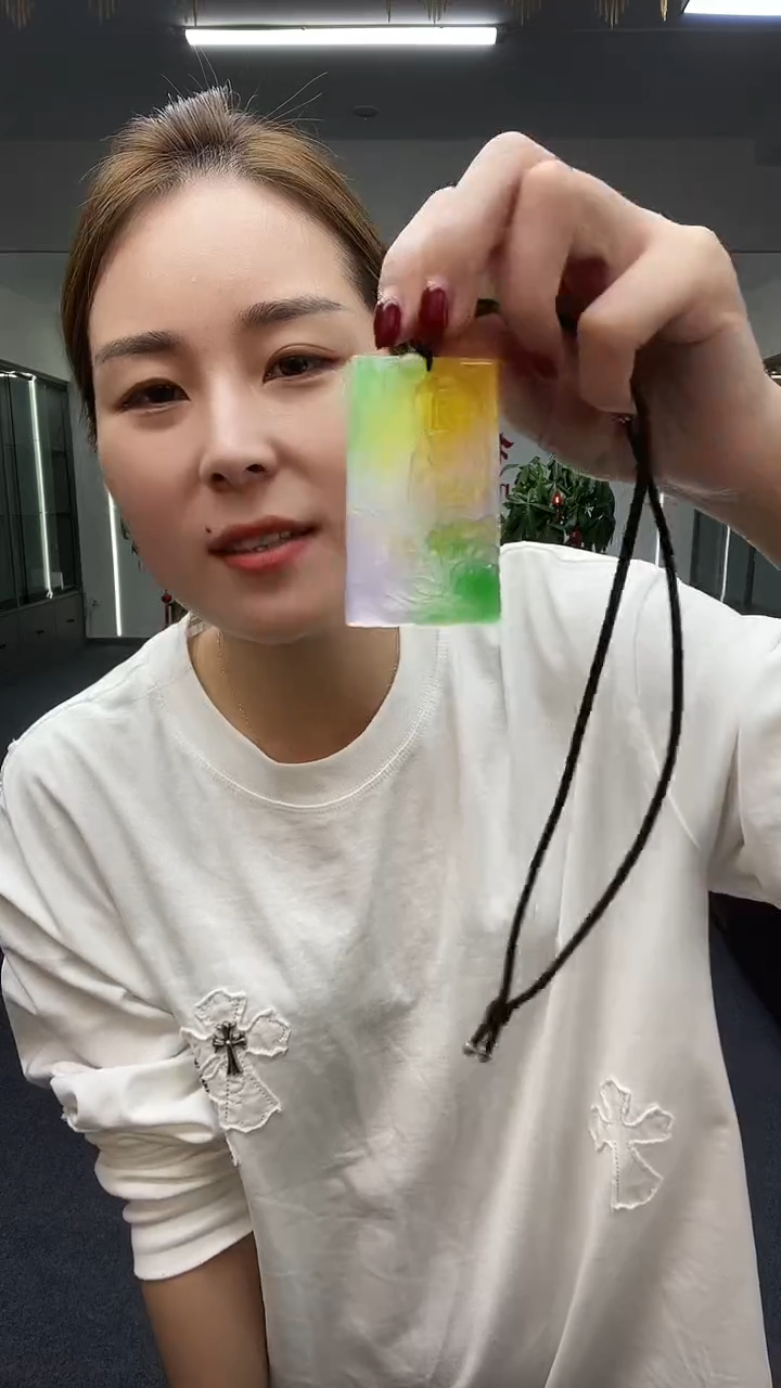 3色山水观音牌吊坠多样性发货一件
