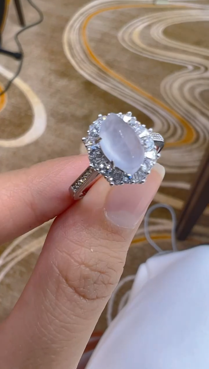 银S925镶嵌戒指翡翠多样性团购发一件