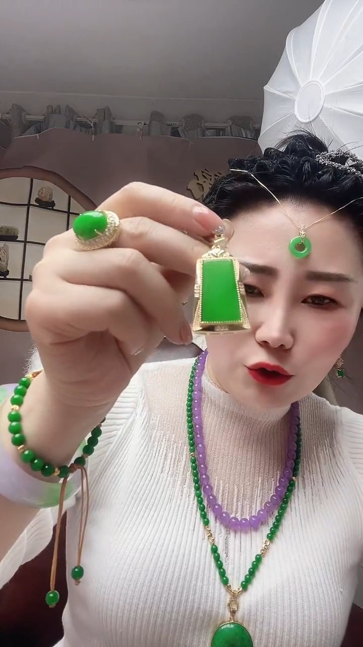 【闪购商品】翡翠颈饰14K金镶嵌010号