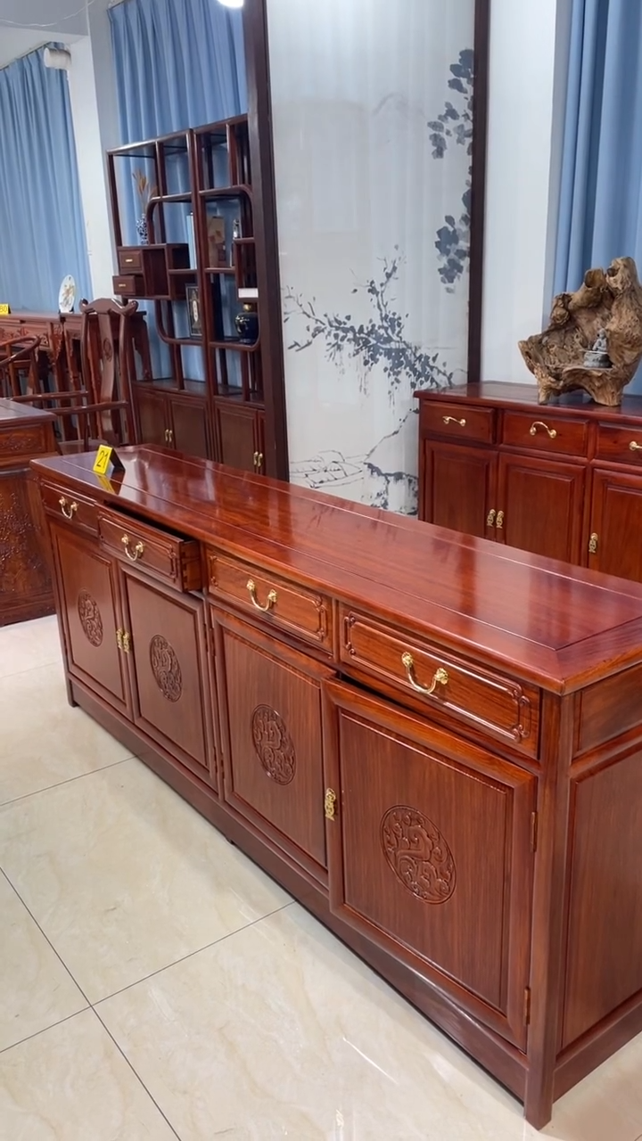 花梨木类柜类家具未**士刺猬紫檀198*40*80餐边柜4门