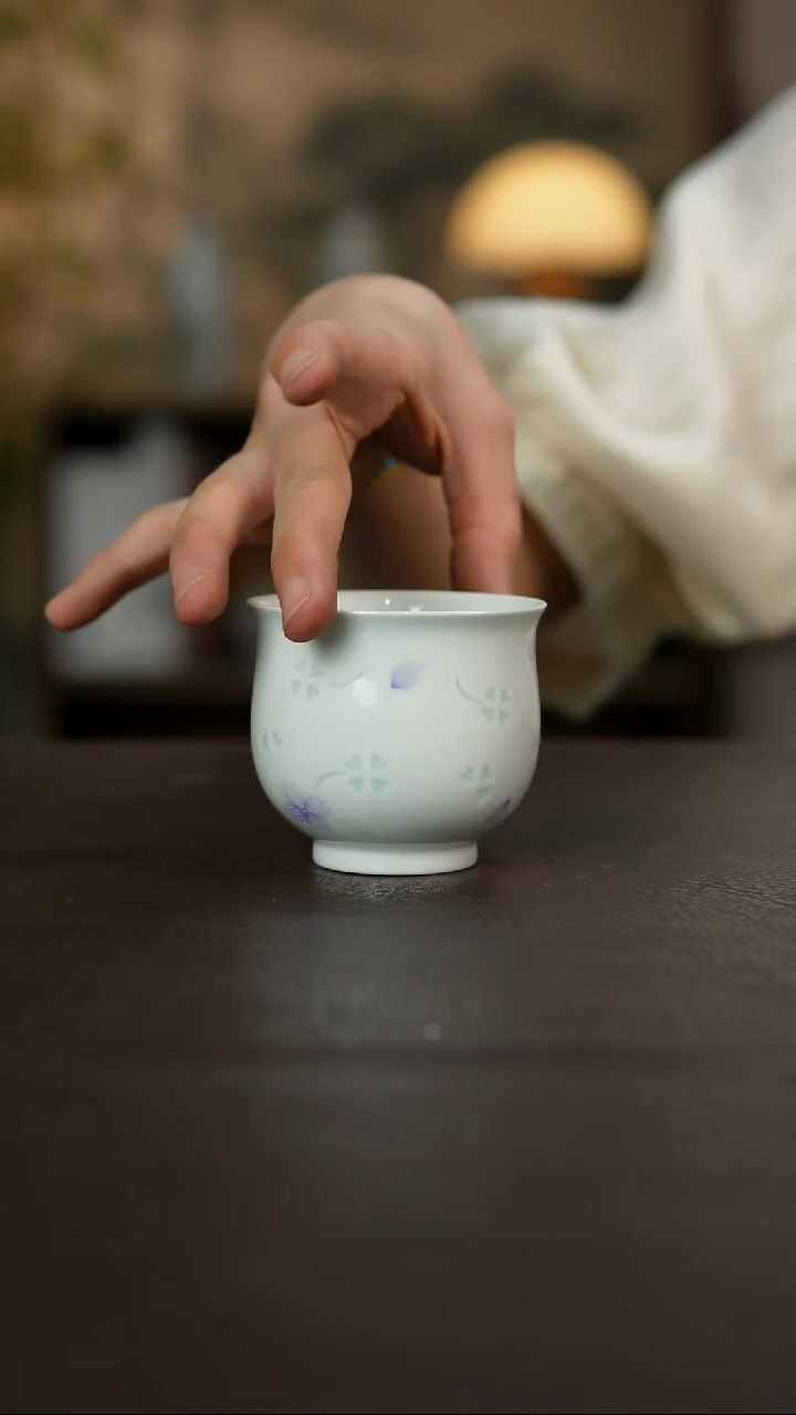 杯景德镇陶瓷杯碗柴烧多人