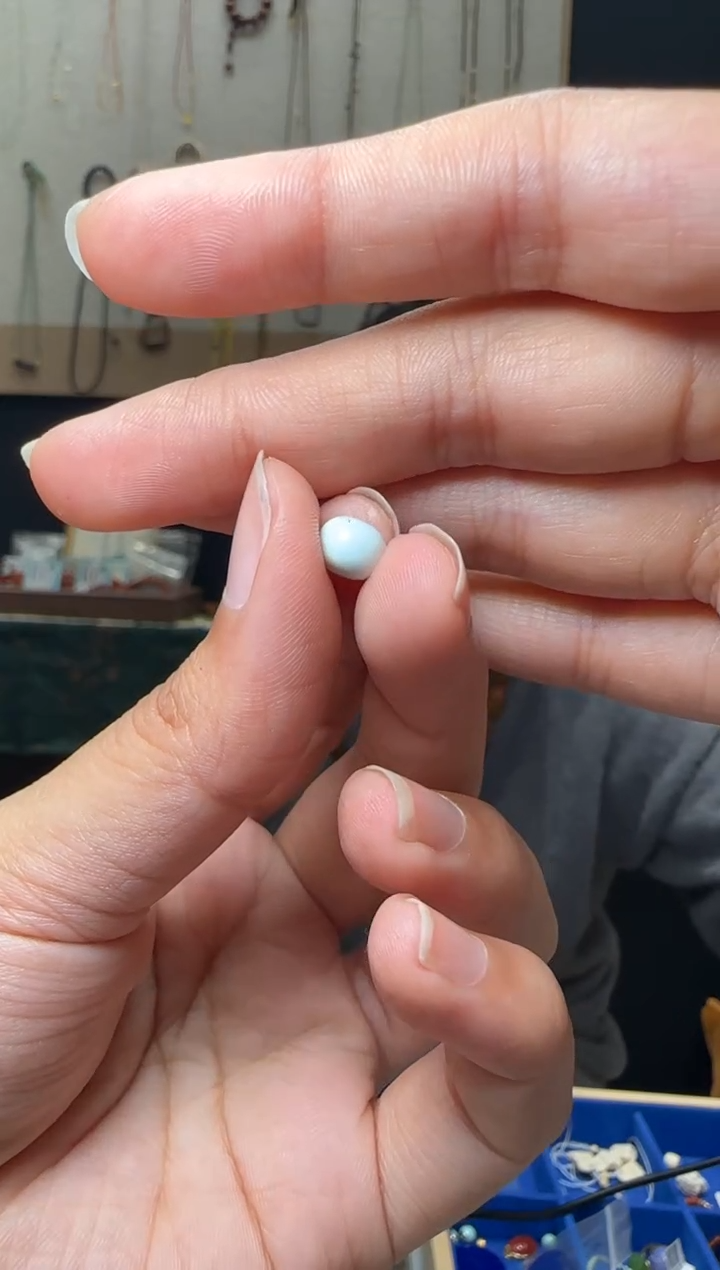 【闪购商品】绿松石吊坠(不含链)未镶嵌约7mm绿松石裸珠配件