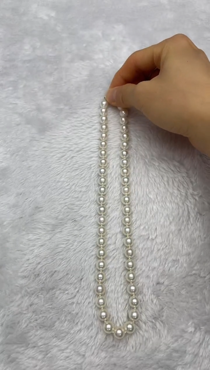 项链银S925镶嵌海水珍珠AK8.5-9mm