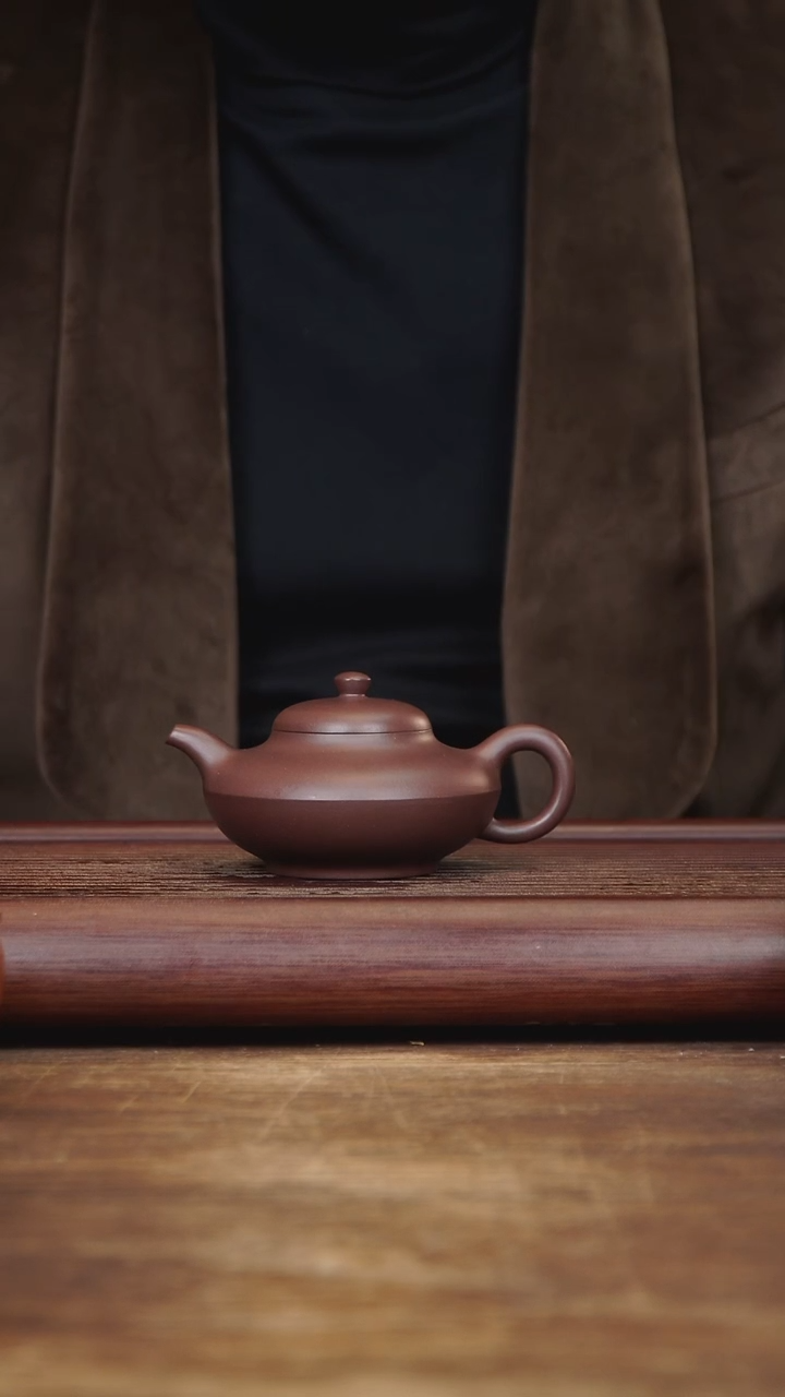 【闪购商品】紫砂茶壶150ml 合欢 家藏紫茄泥