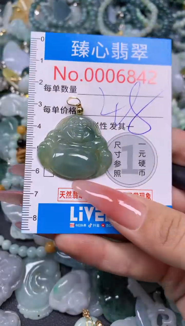 【闪购商品】翡翠颈饰未镶嵌含绳0006842