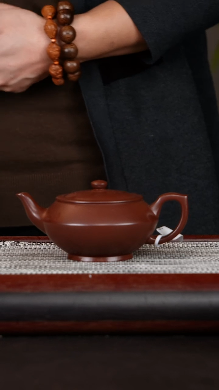 【闪购商品】紫砂茶壶汉云底槽清330CC